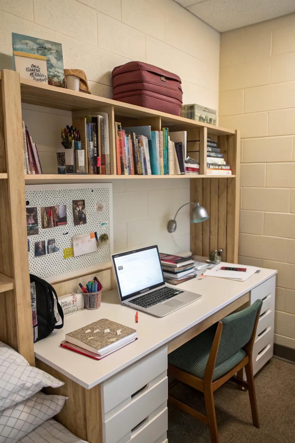 A well-organized study space maximizes focus and boosts academic performance.