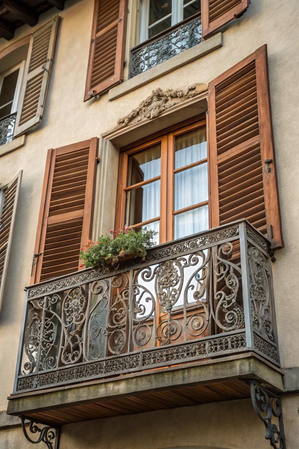 An elegant addition that elevates the façade.
