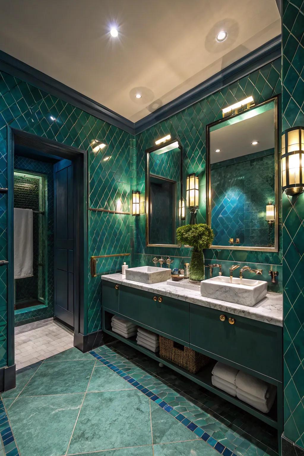 Elicit drama with bold emphasizing tones.