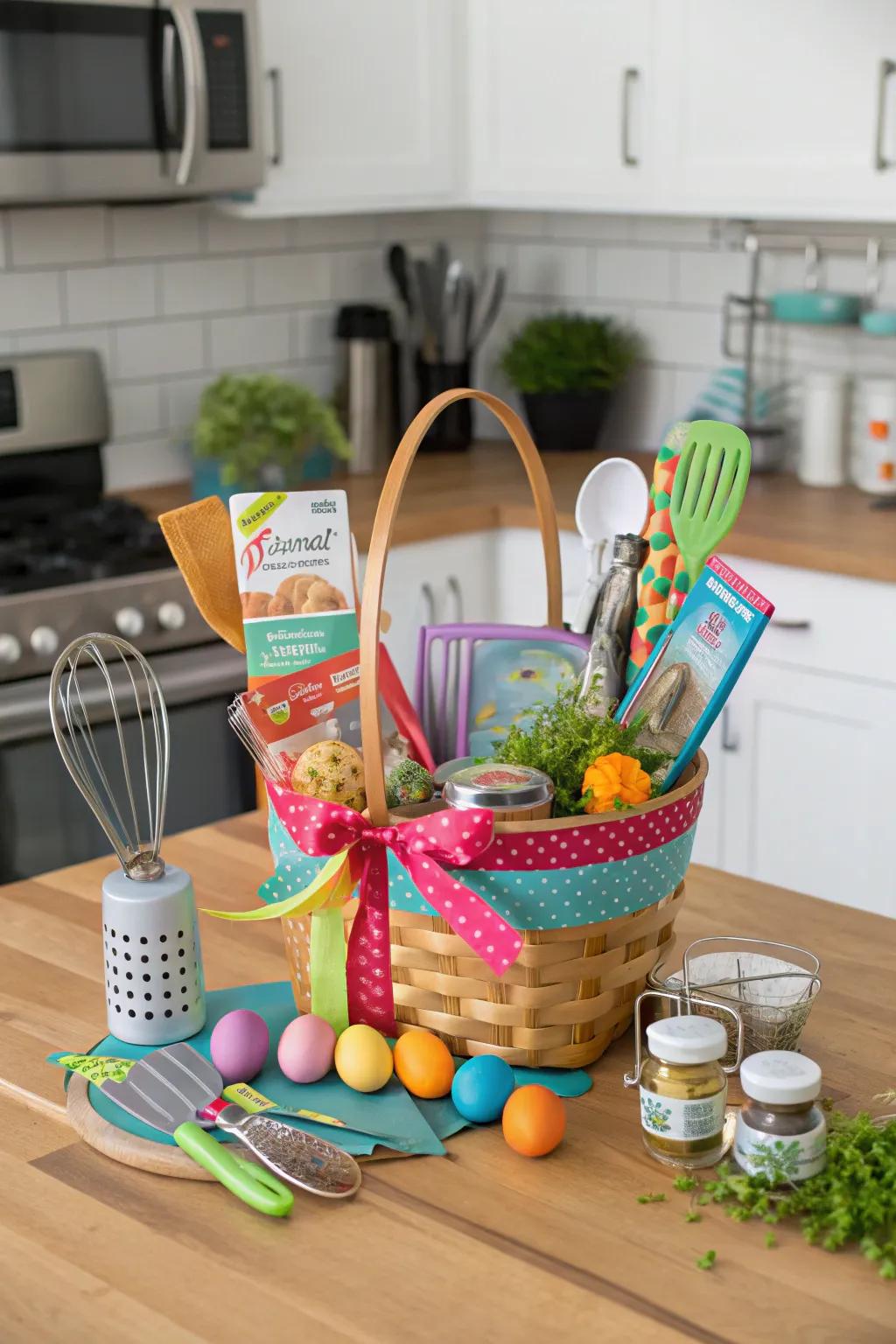 Embark on a gastronomic expedition with this inspiring Easter basket.