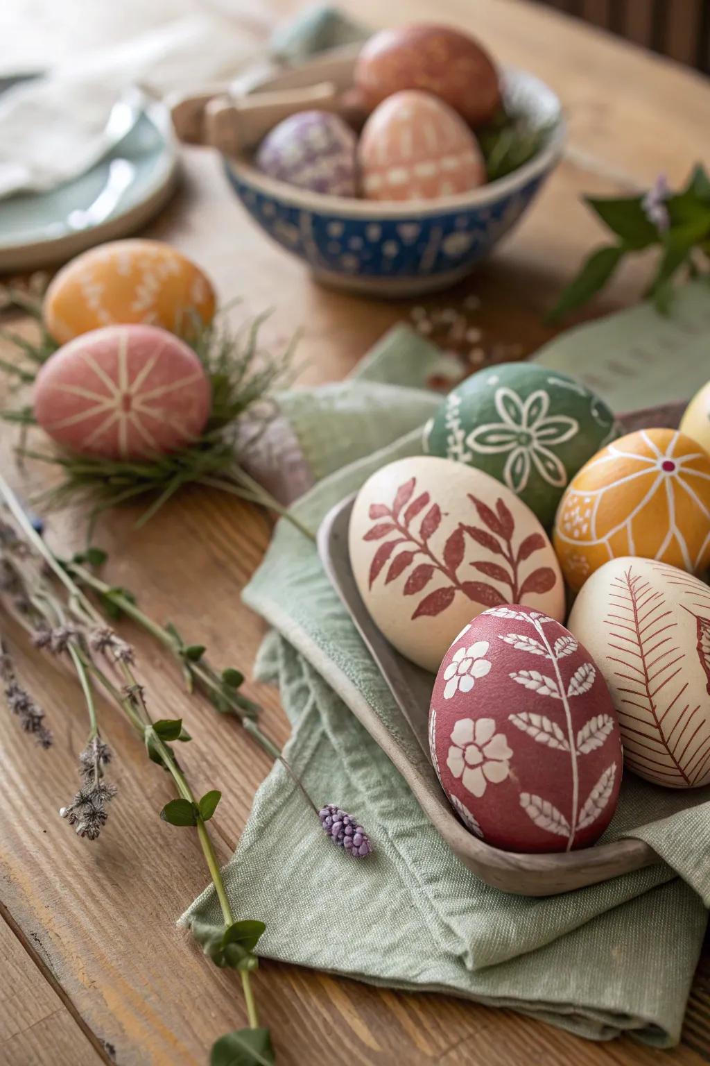 Express your creativity with imaginative egg adornments this Easter.