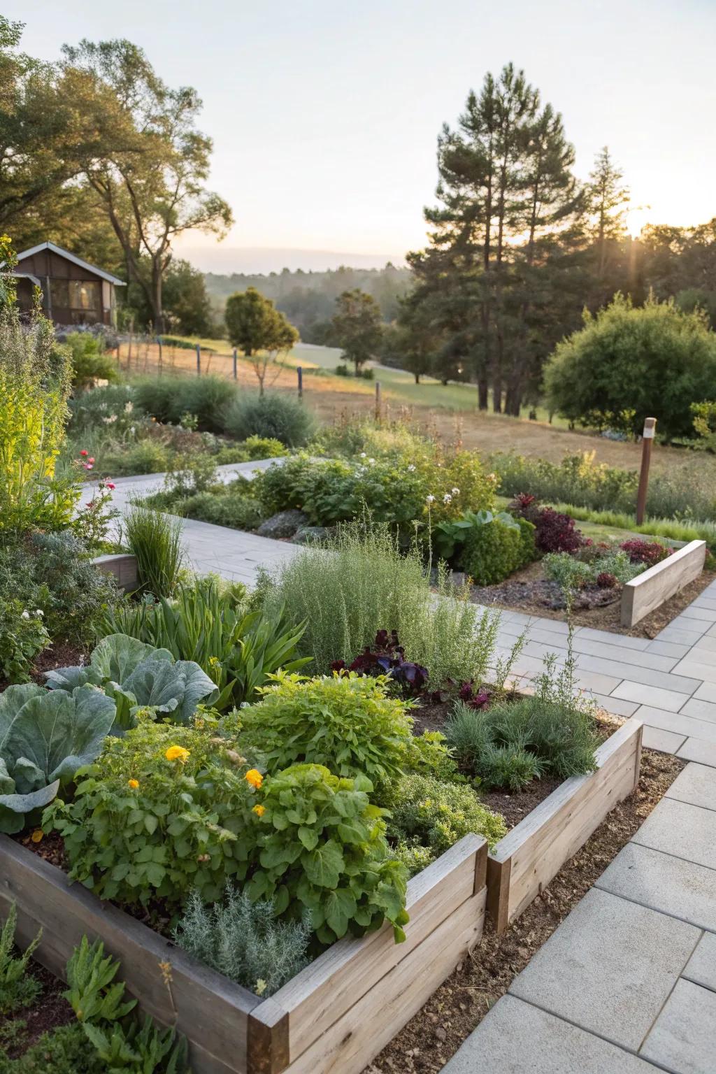 Regional plants integrate smoothly within the natural scenery.
