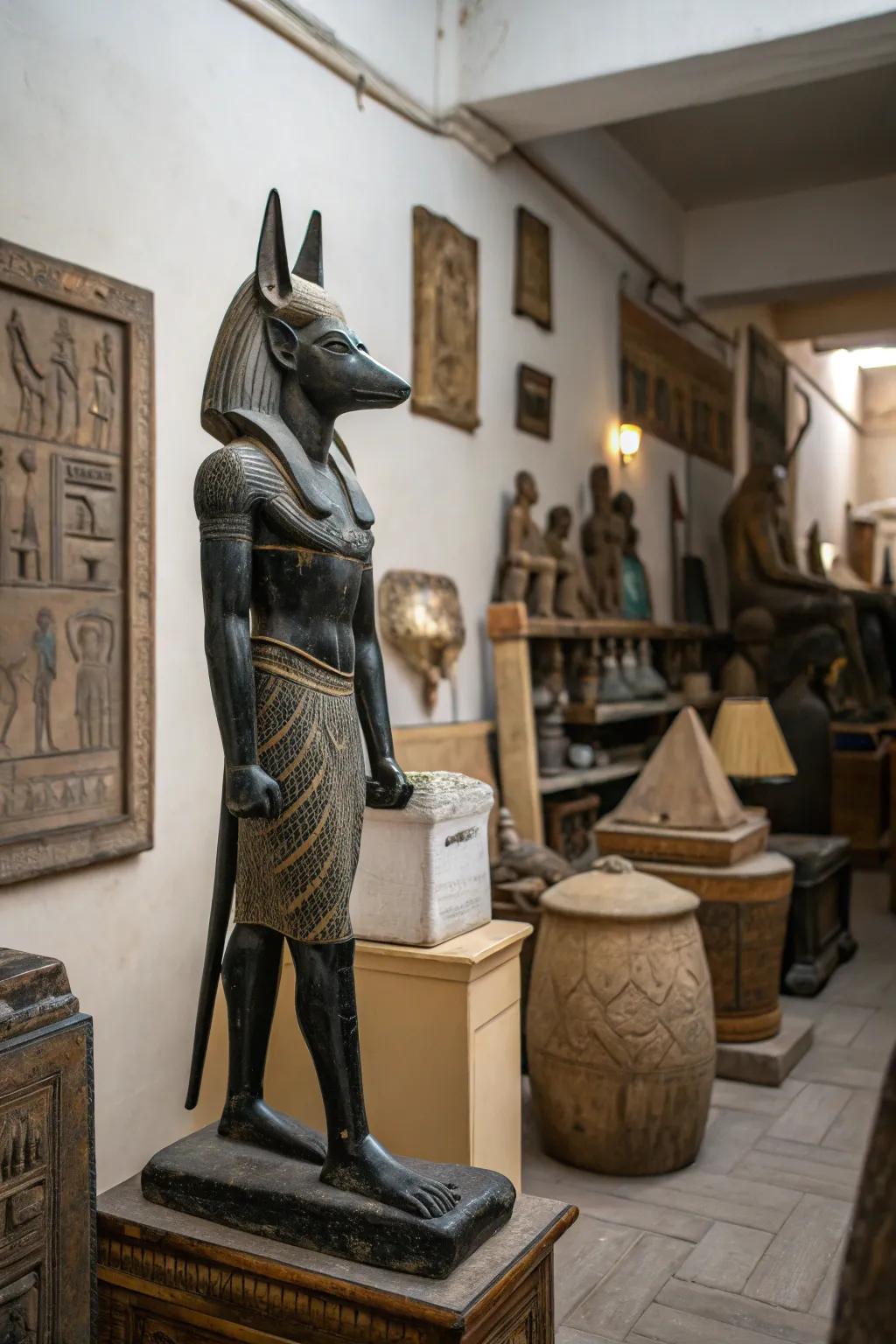 Statues contribute historic impact, and cultural depth to home decor.