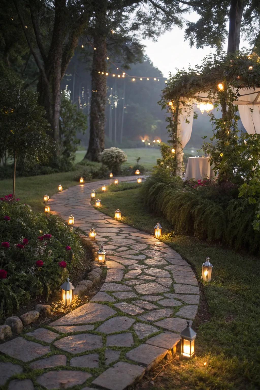 Mystical walkways direct visitors through your enchanted garden.