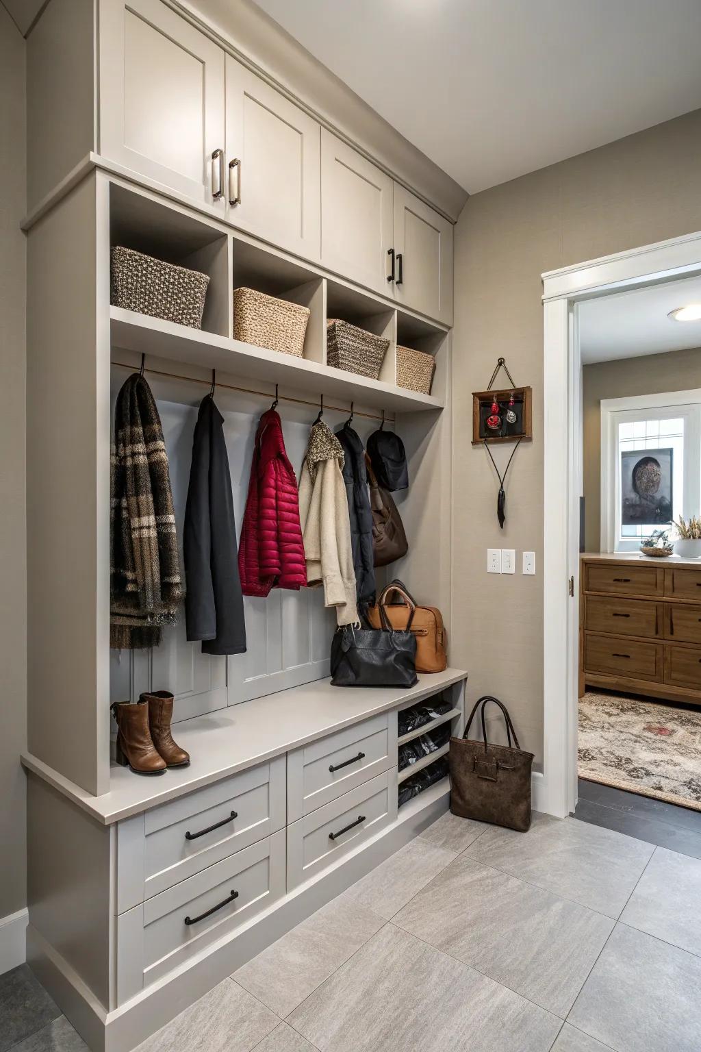 The combination of different storage types offers flexibility and efficiency.