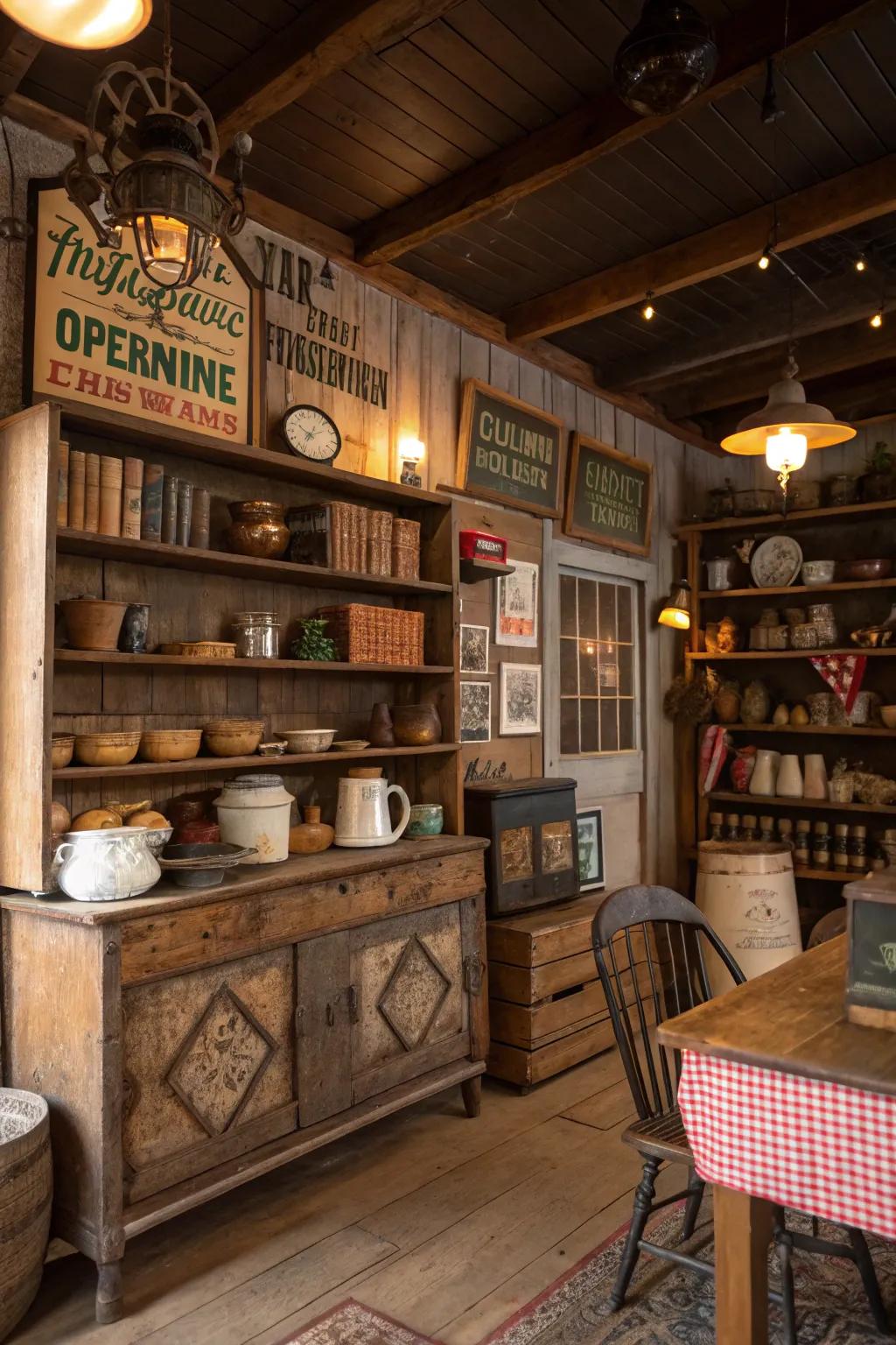 Vintage treasures that enhance any area.