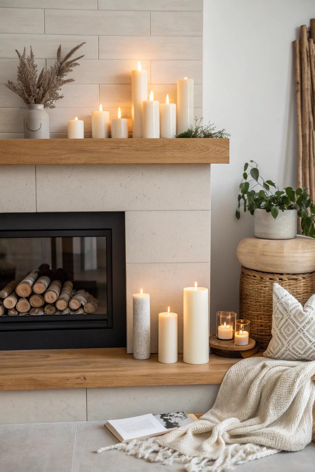 Embrace the allure of simplicity with a minimalist light arrangement.