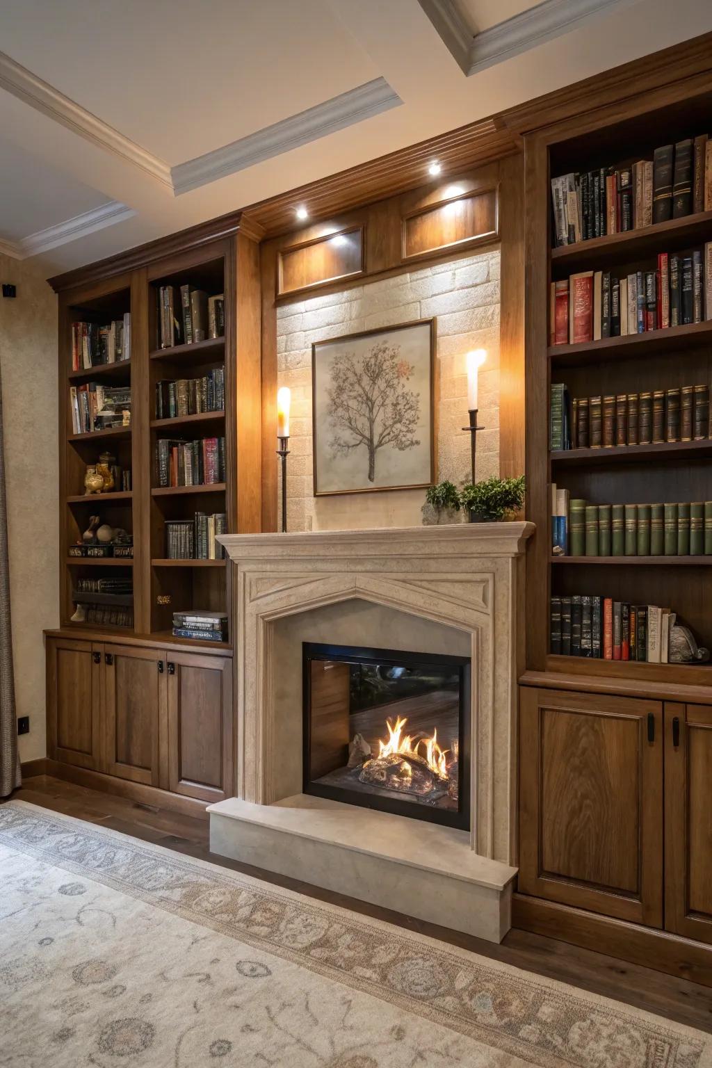 Integrate open and closed storage options for ultimate functionality and flair.