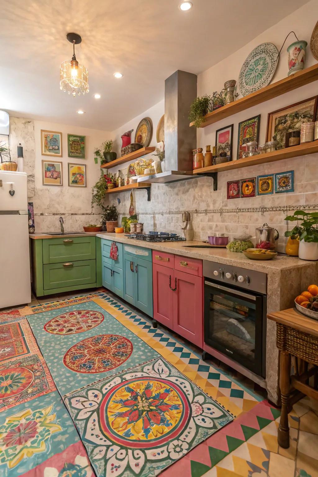 Revamp spaces with vibrant ornamental mosaics.