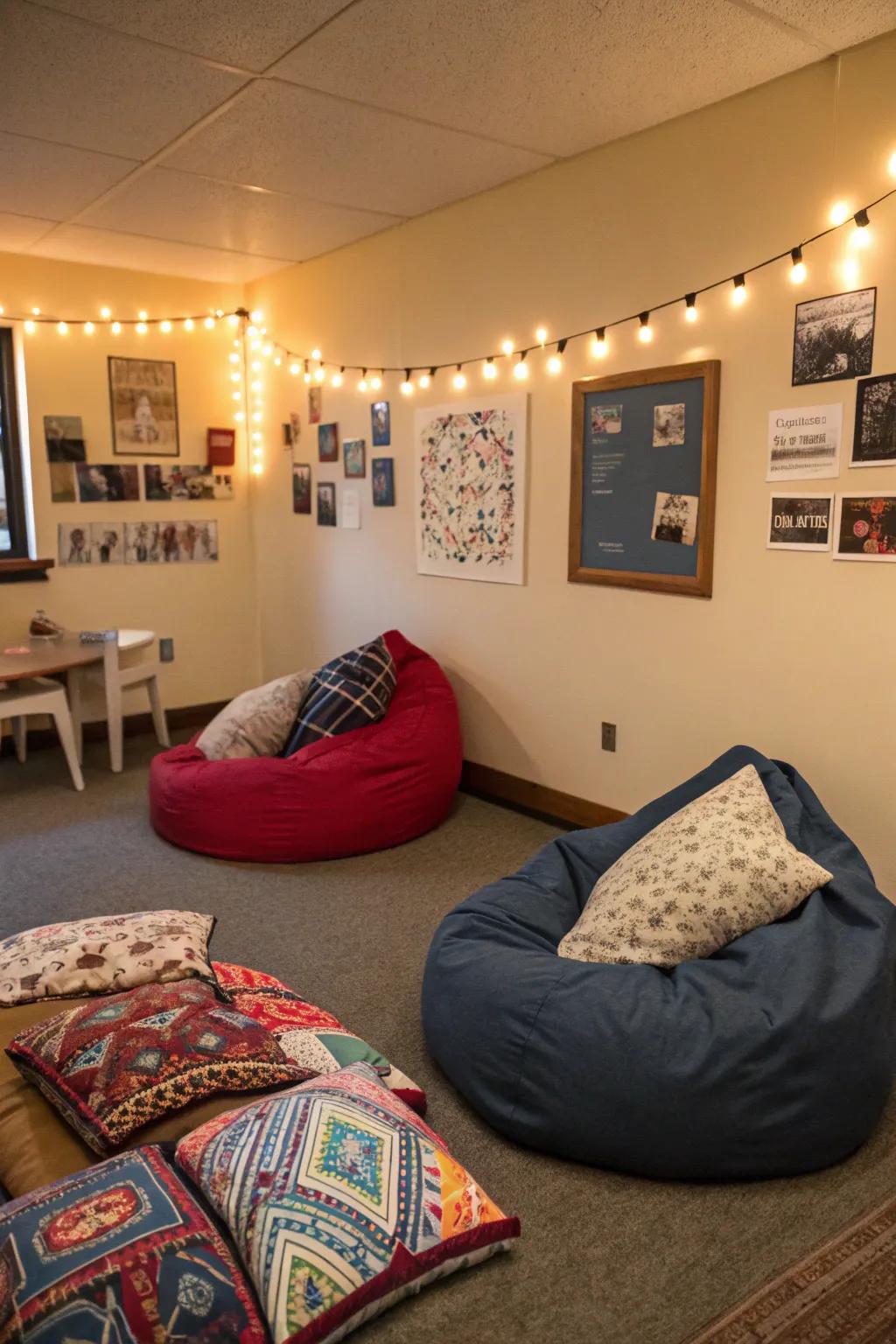 A hangout spot is perfect for relaxing with your friends.