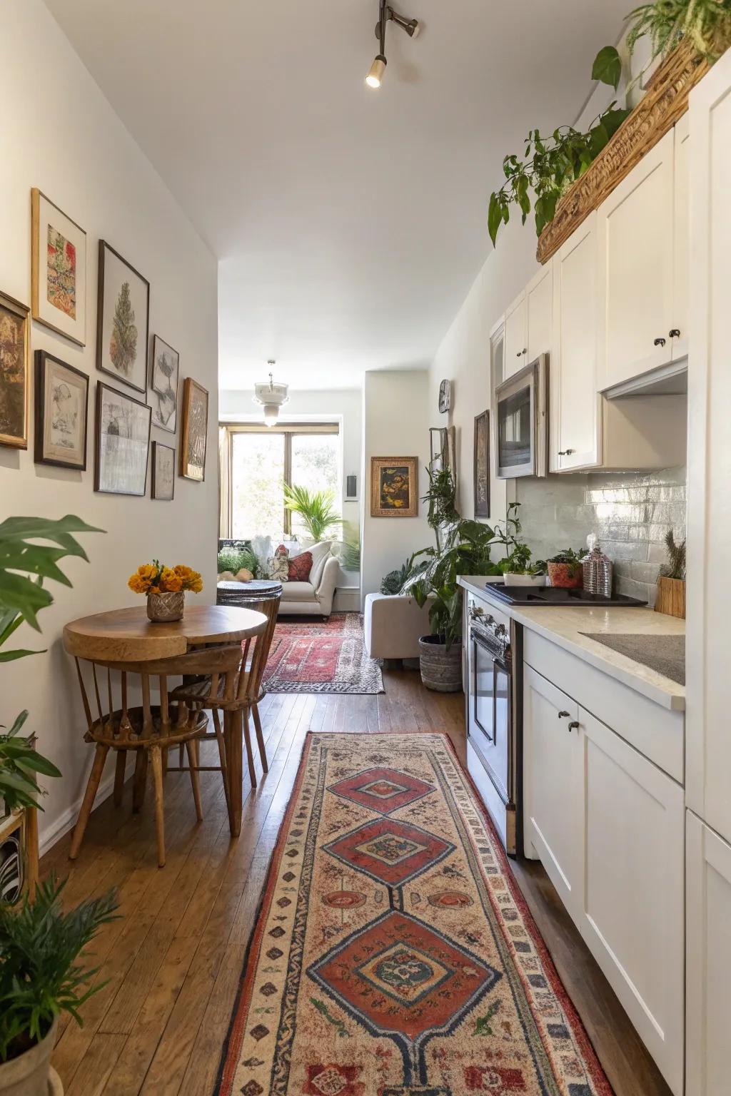 Personal touches enhance the character of interconnected areas.