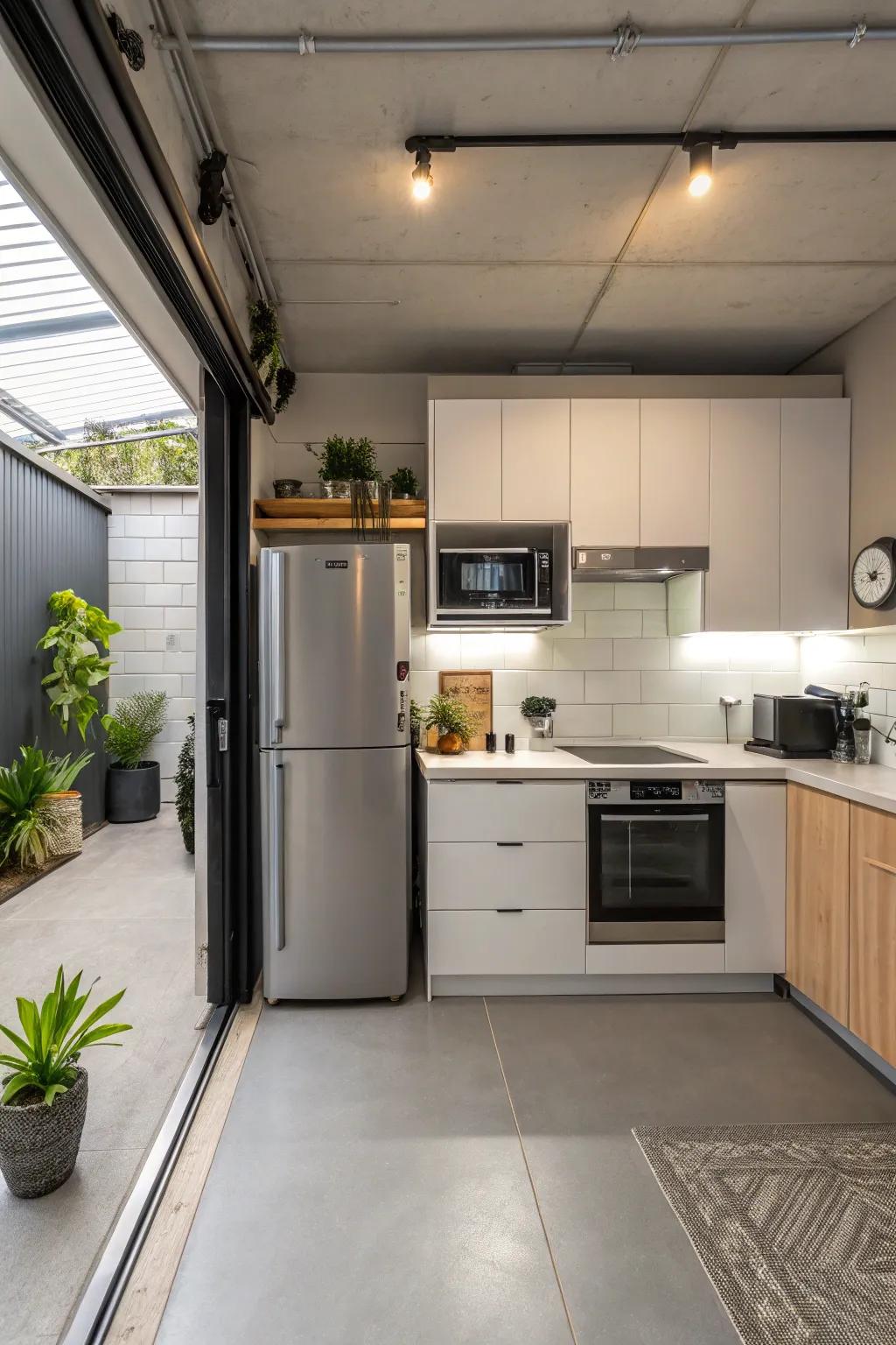 Smartly integrated cooking solutions for small spaces.