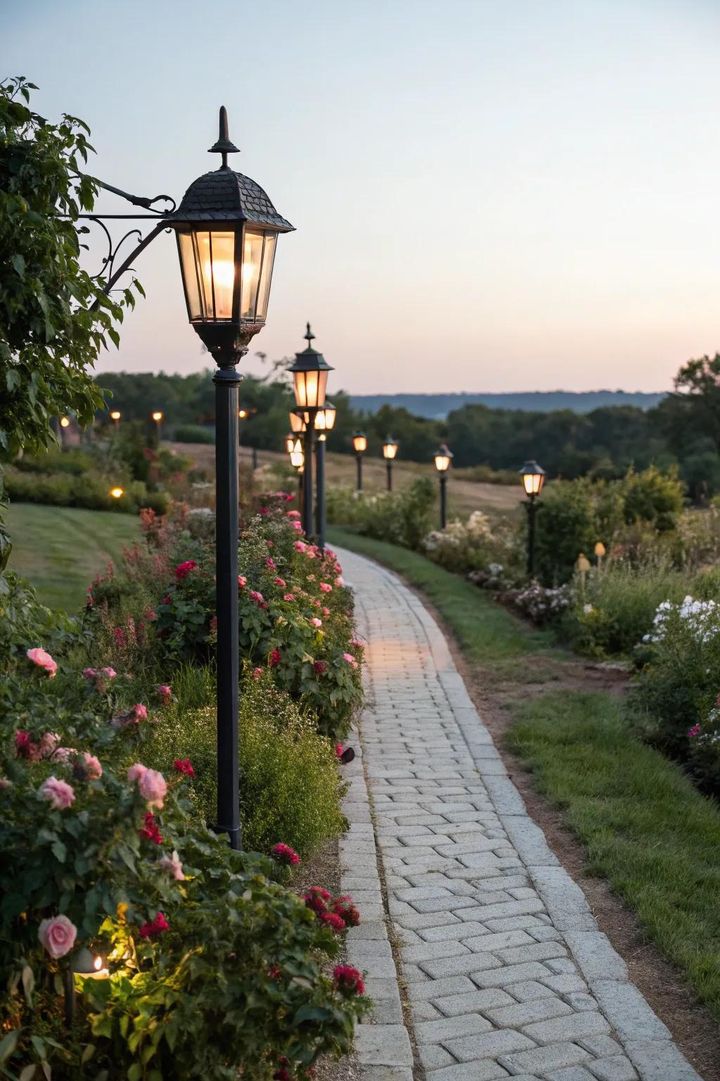 Introduce enduring elegance with beacon-style lights.