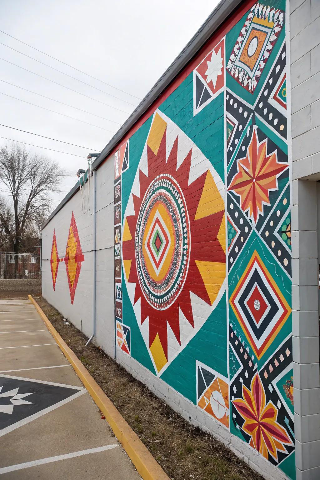 A painted scenic composition can elevate any environment with its audacious, artistic flair.