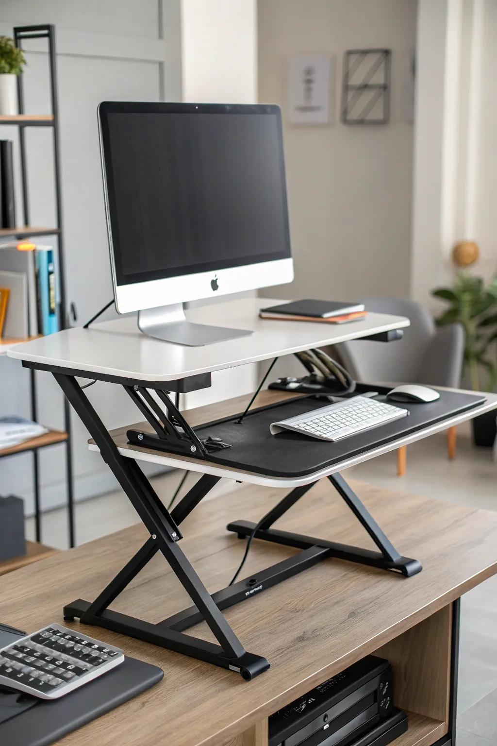Fostering movement and versatility with a transforming desk platform.