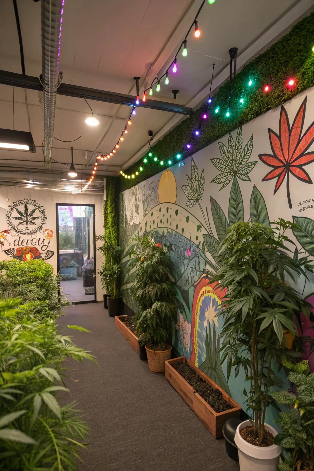 Art can make your grow room a nice place to be.