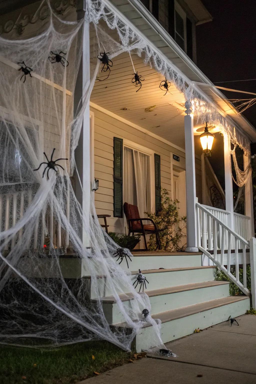 Weave a realm of mystery with this hauntingly captivating display.