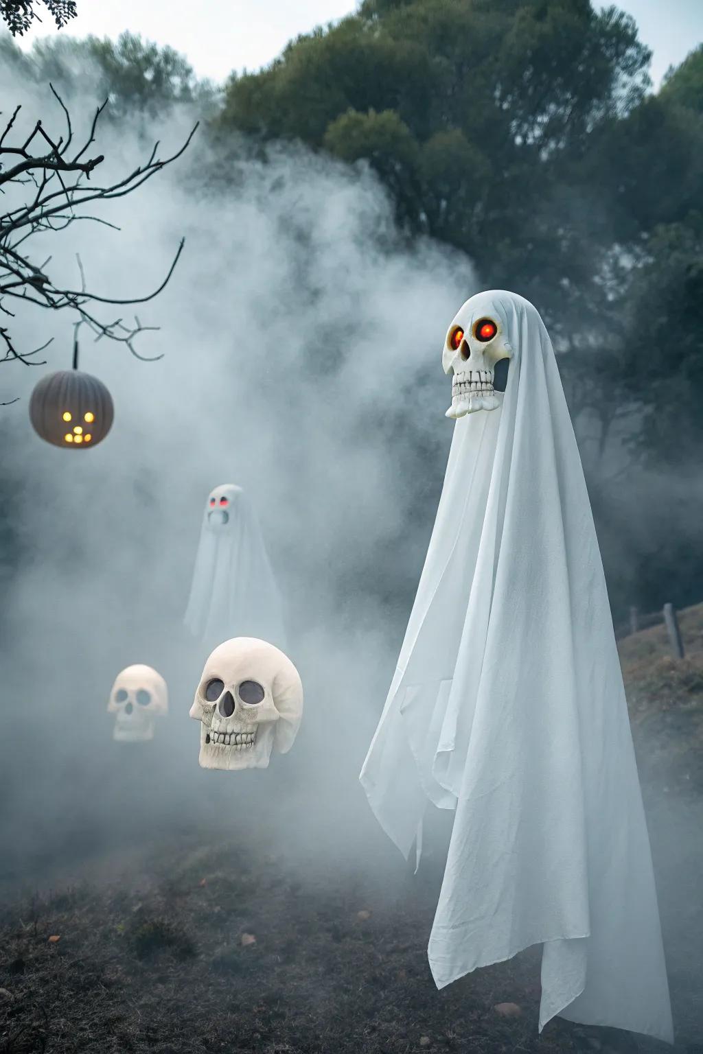 Spirits and craniums poster for a classic Halloween scare.