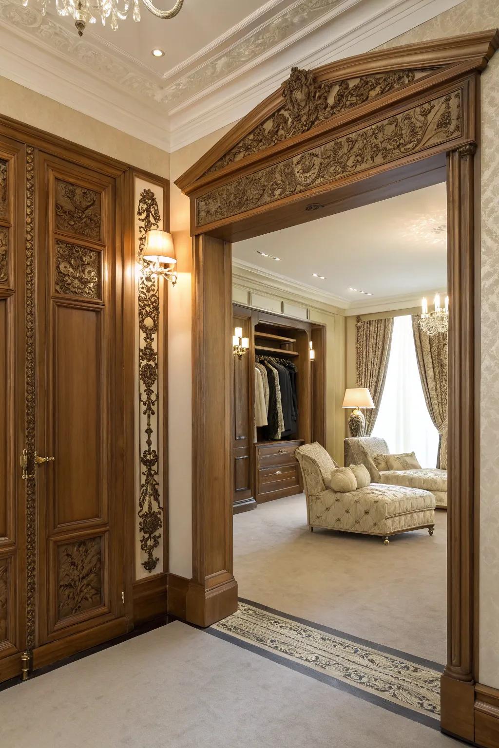 A wardrobe leading to a secret room brings a touch of fantasy to your home.