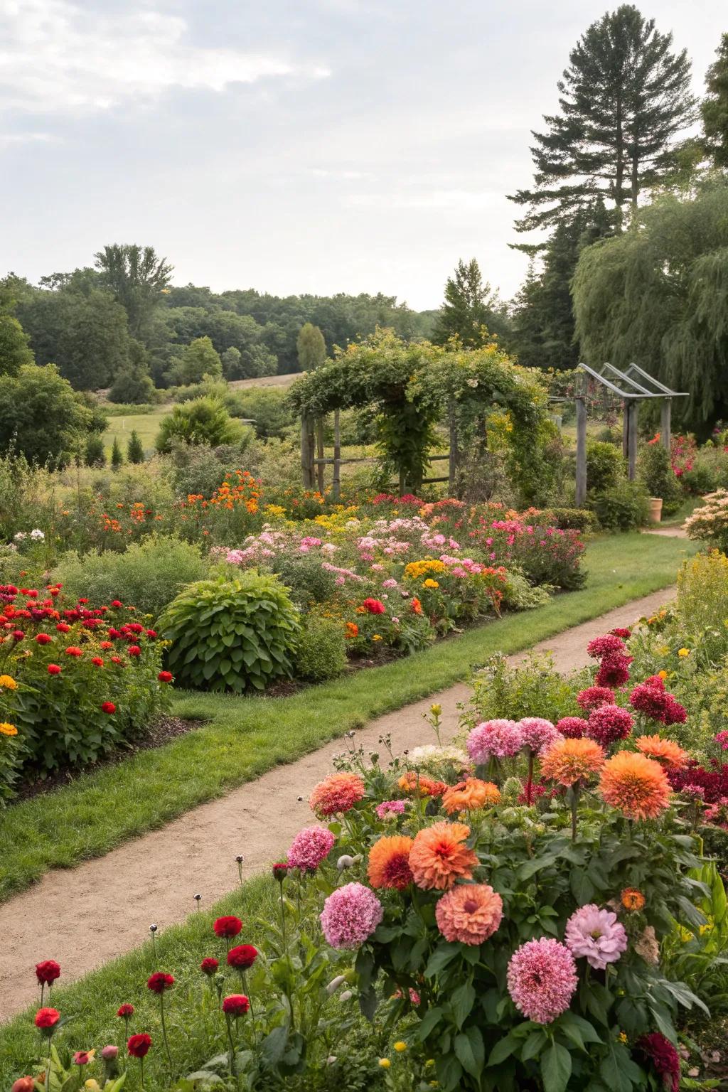 Seamlessly incorporate flora with exterior garden elements.
