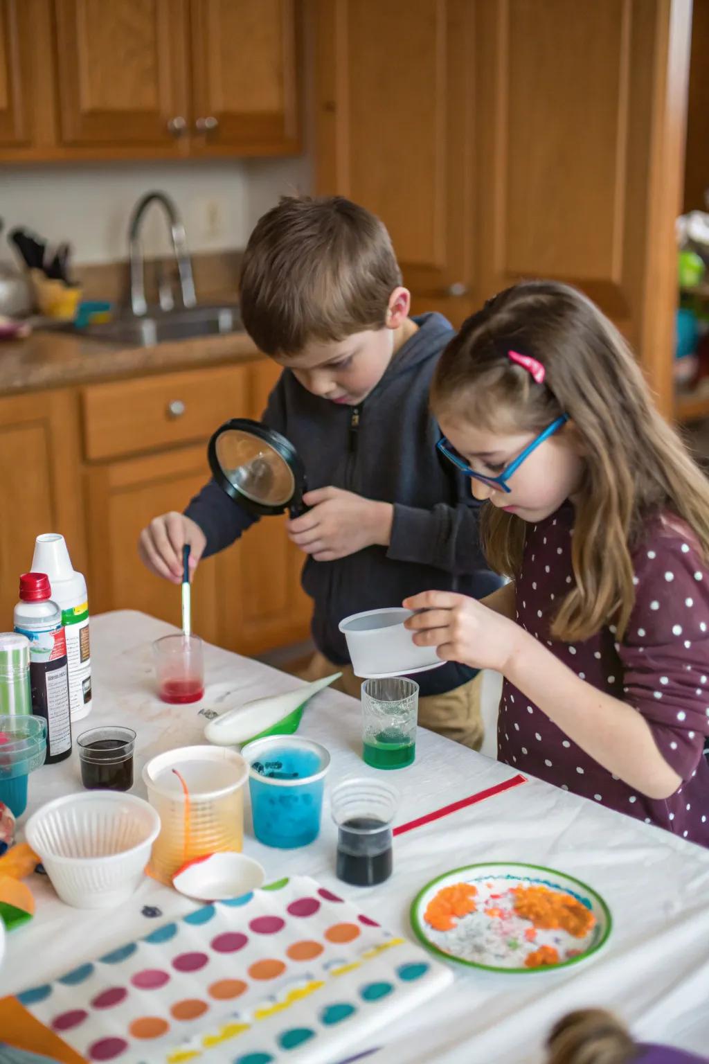 Science experiments at home turn learning into an engaging adventure.