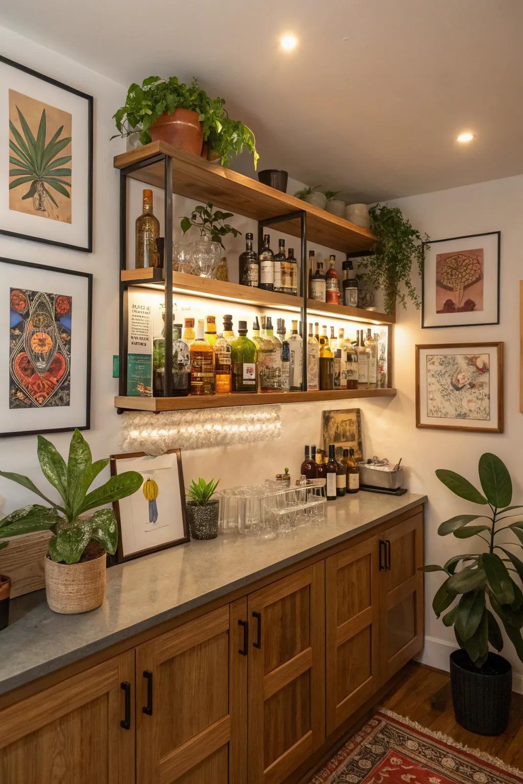 Adornments make your bar distinctively yours.