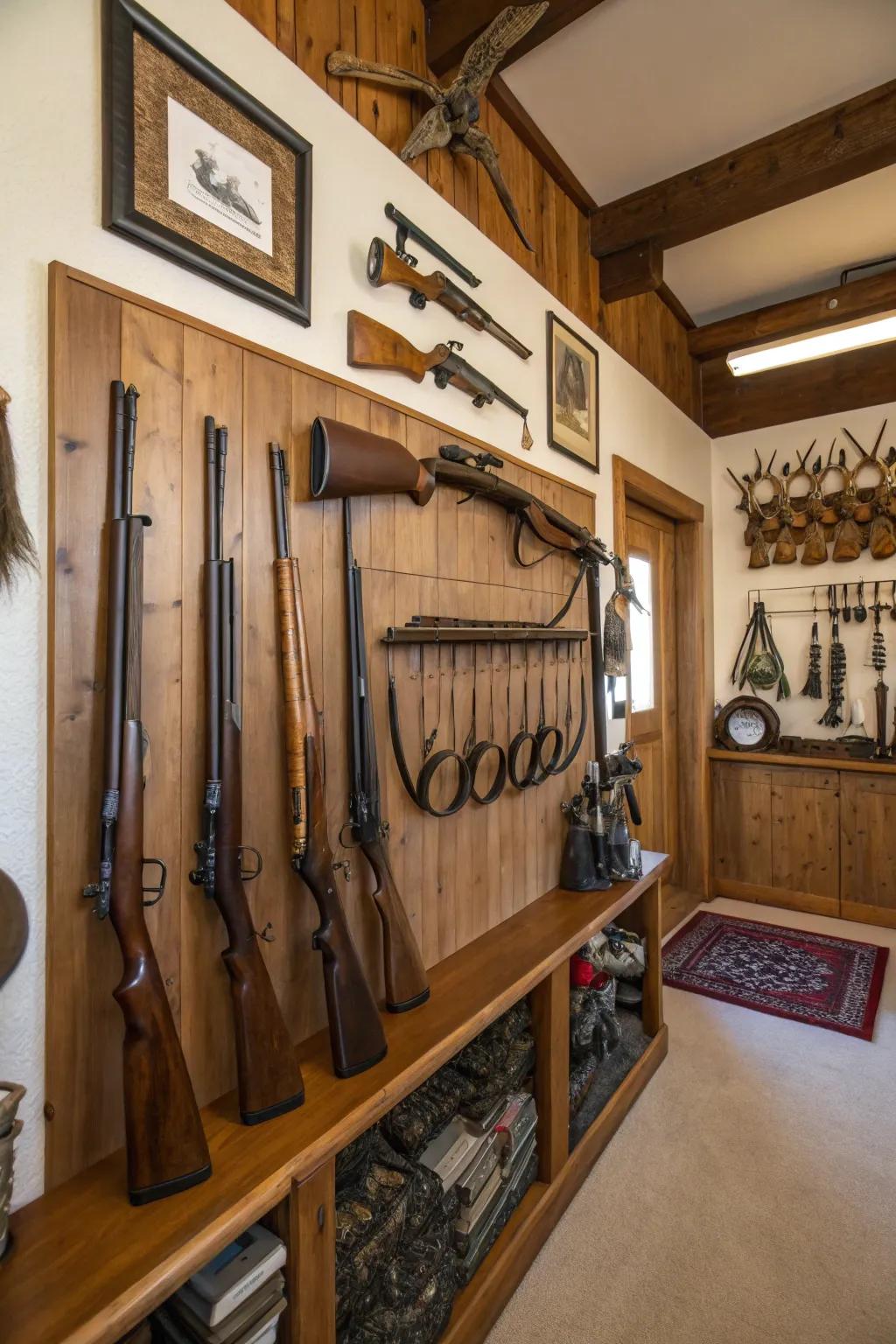 Organized displays ensure your gear is ready for any upcoming adventure.