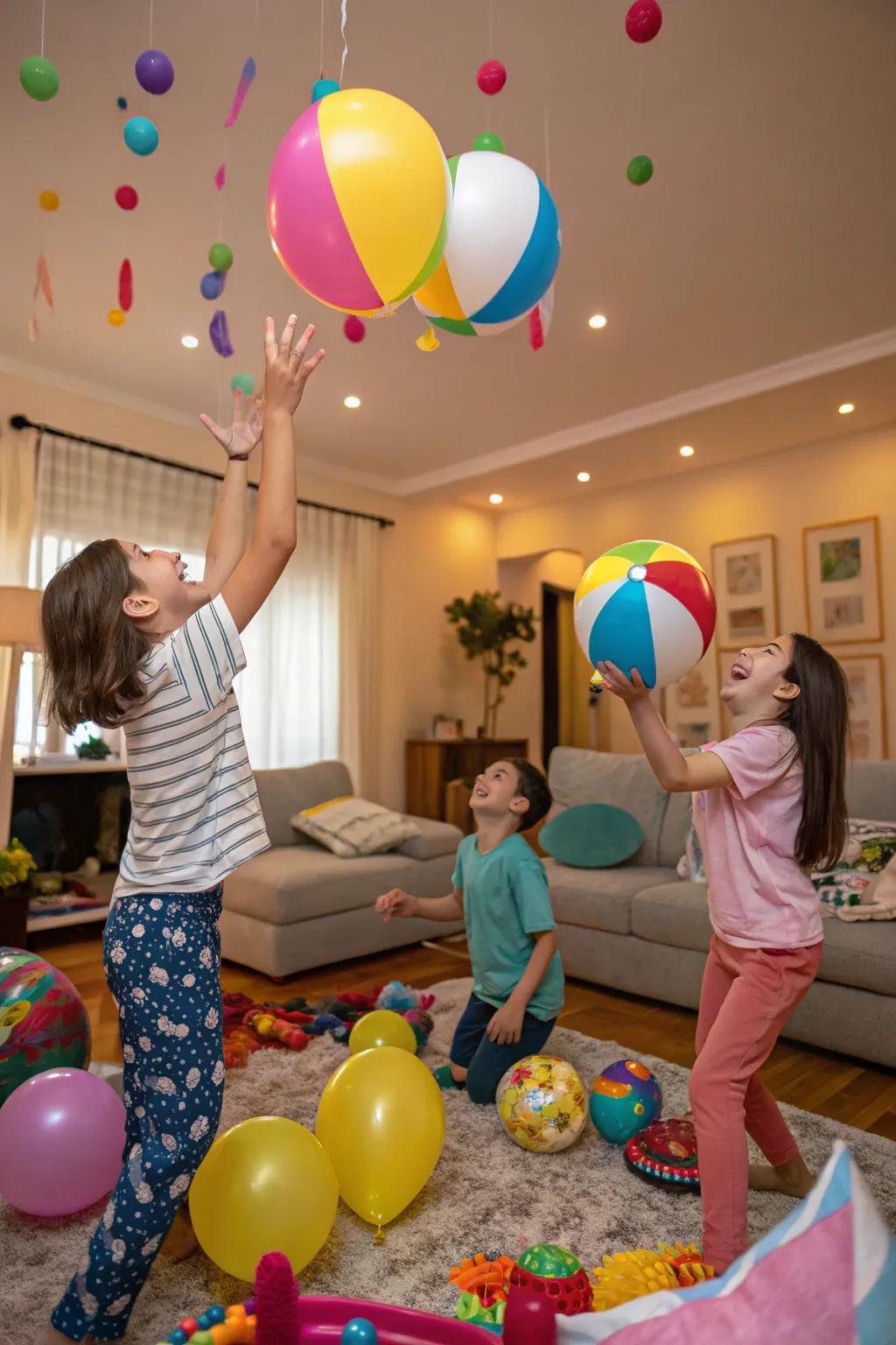 Balloon sport brings indoor enjoyment to life.