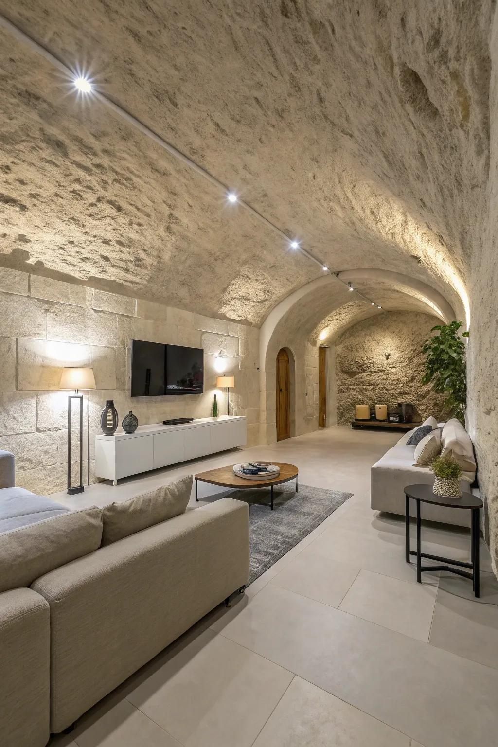 Subtle minimalism heightens the tranquil ambiance of earth-sheltered homes.