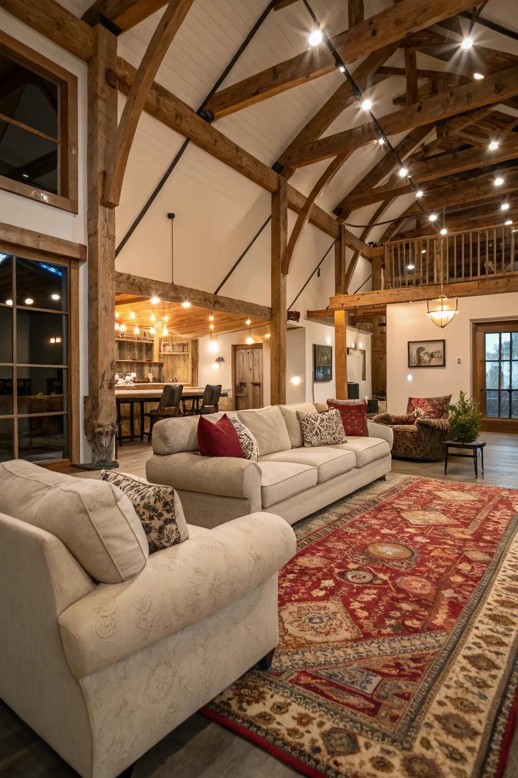 Comfortable seating plans provide vast locations a welcoming sensation.