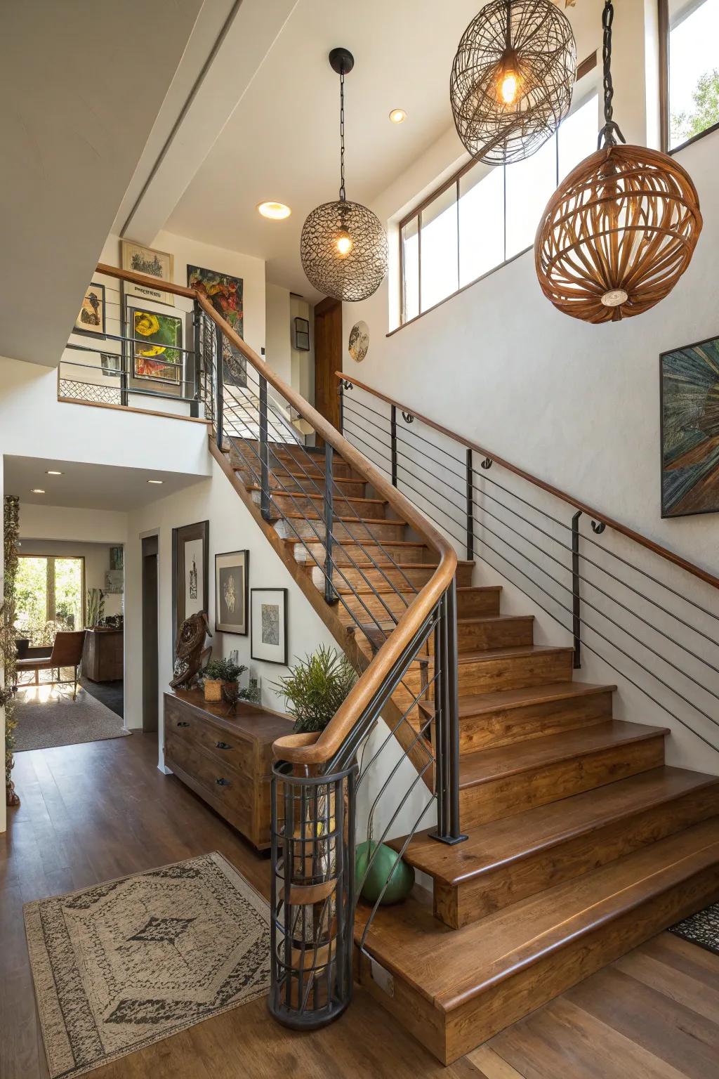 Material fusion crafts a unique and balanced layout.