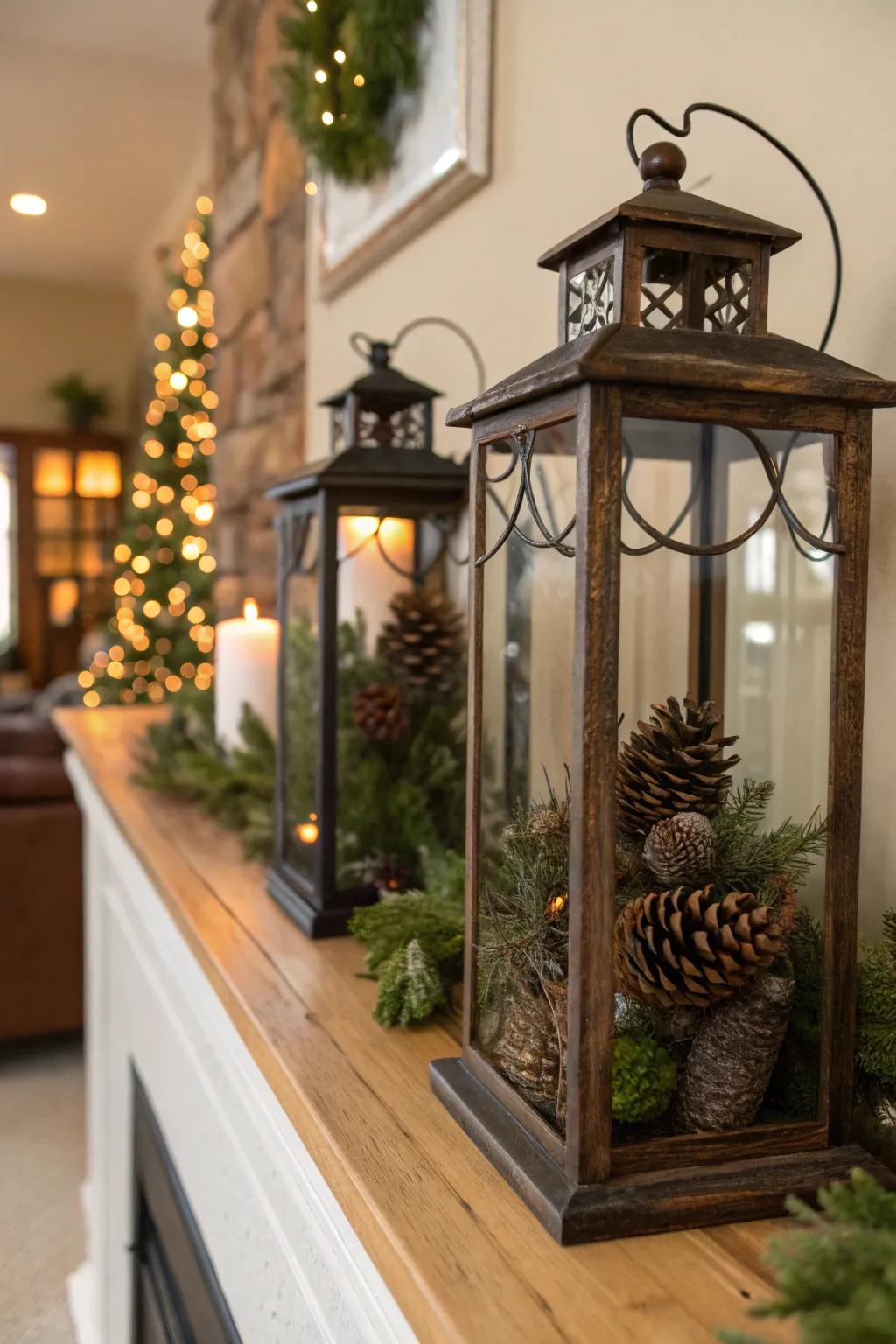 Yuletide-themed luminaries bring festive warmth to any setting.