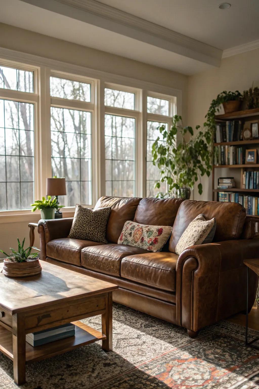 Sunshine crafts an open and inviting vibe.