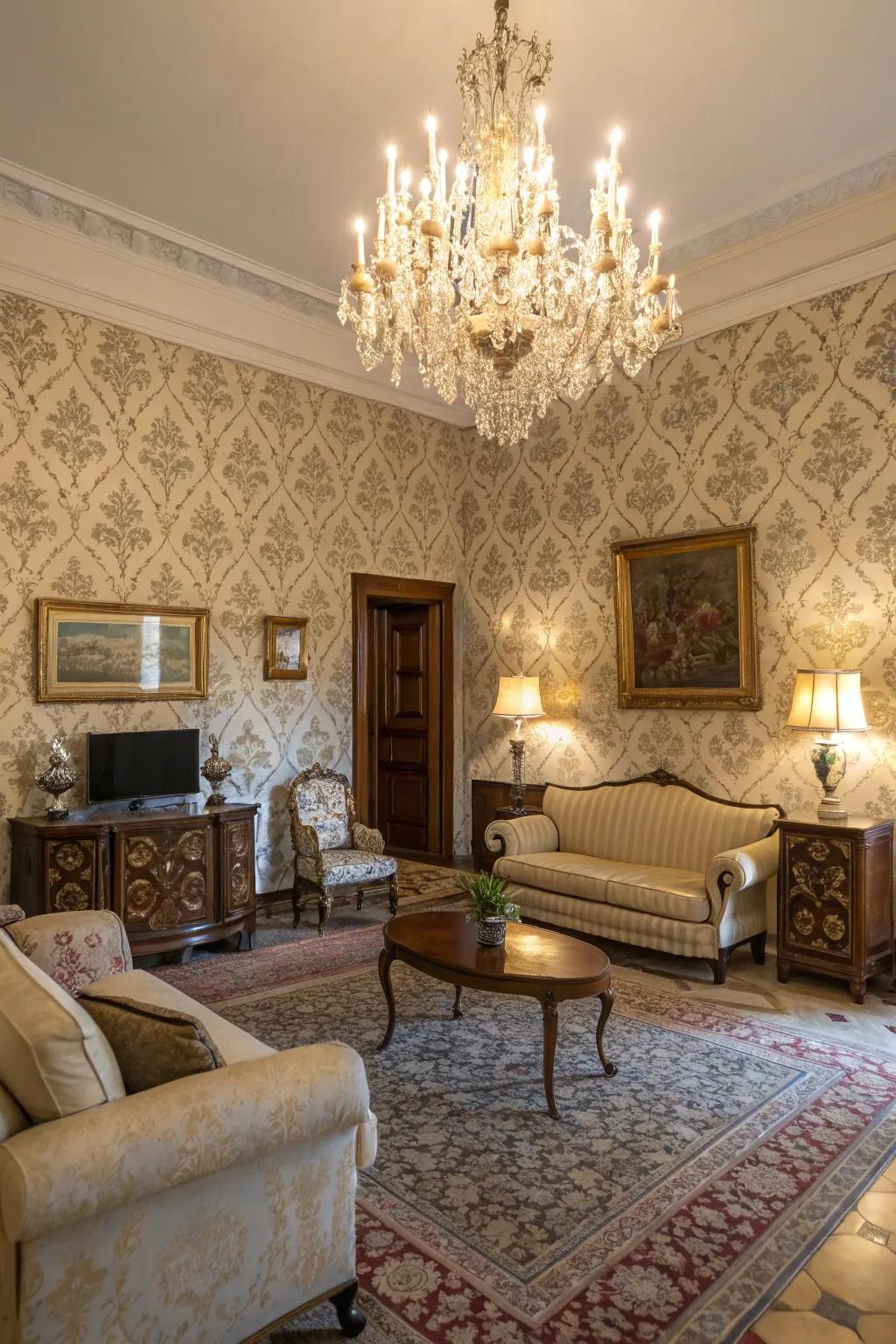 Patterned designs create a sense of classic beauty.