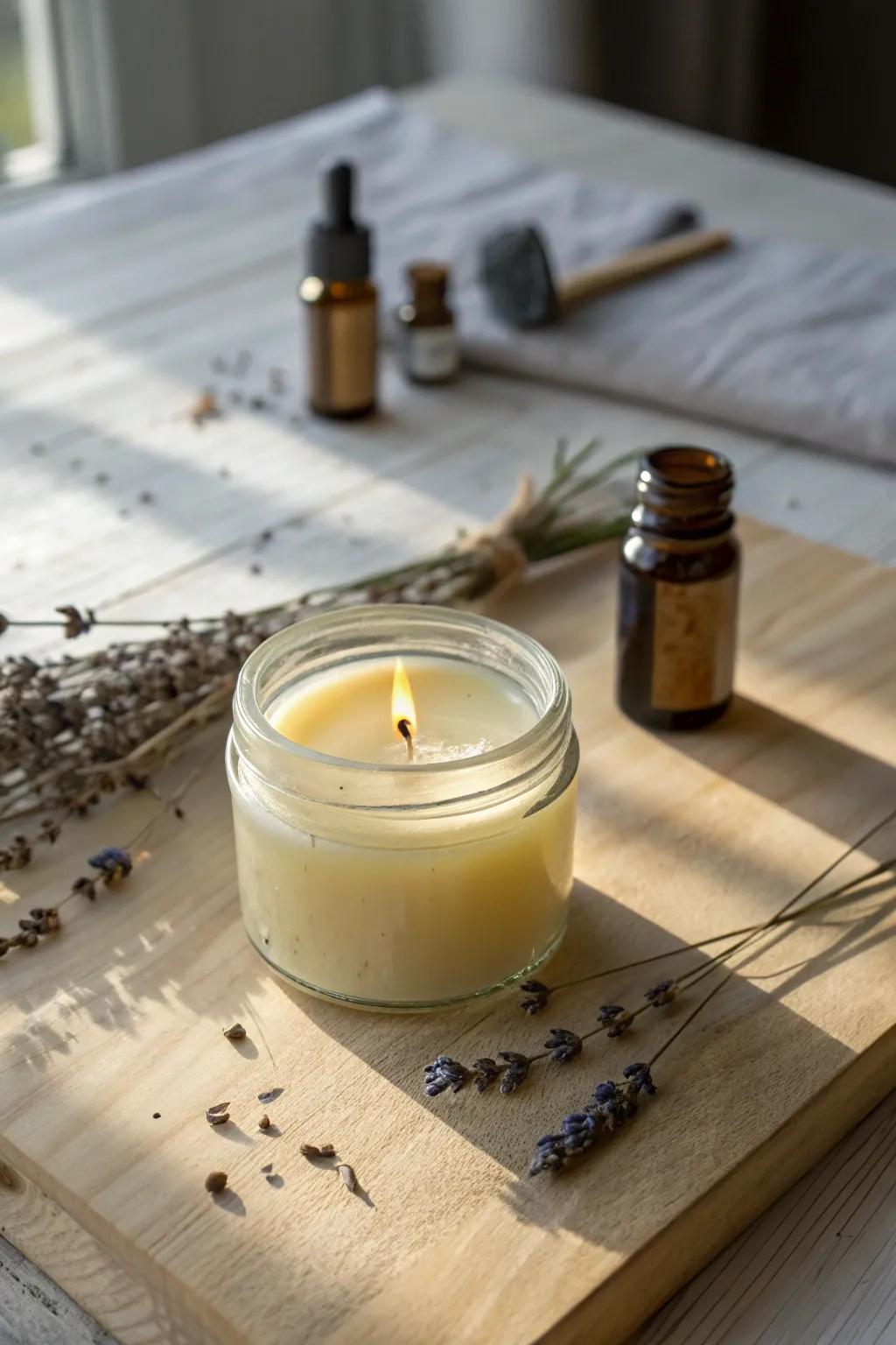 Create your personal retreat with handcrafted aroma candles.