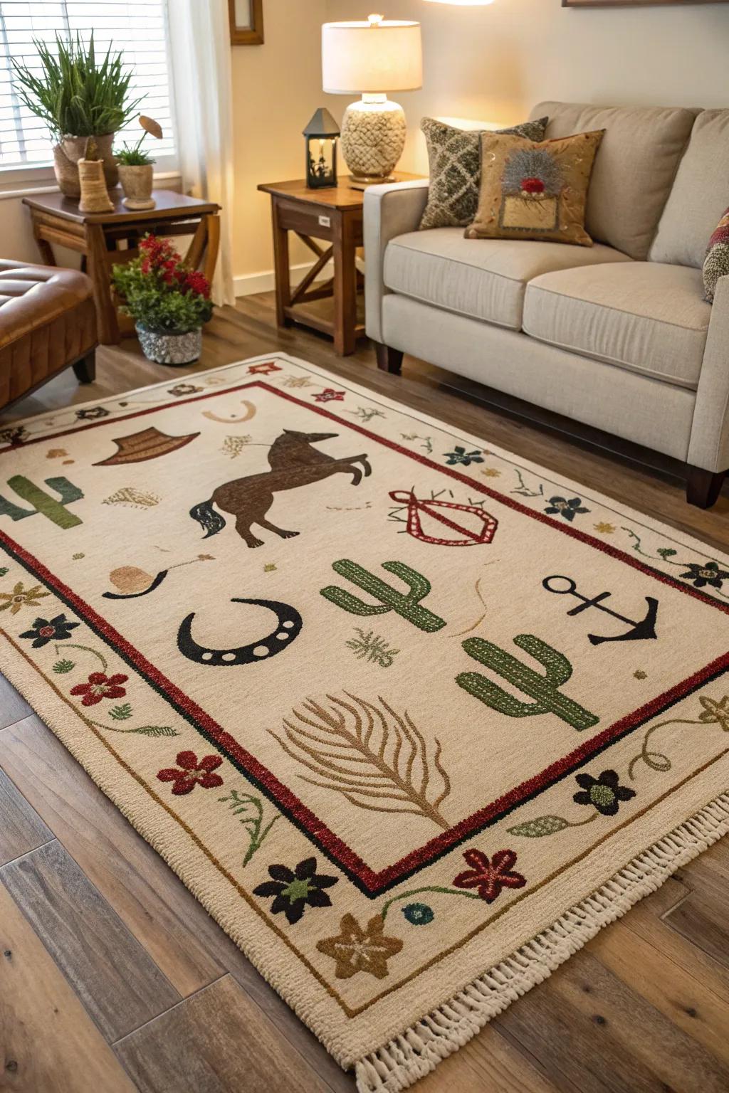 Western-style carpets enrich any room with character and warmth.
