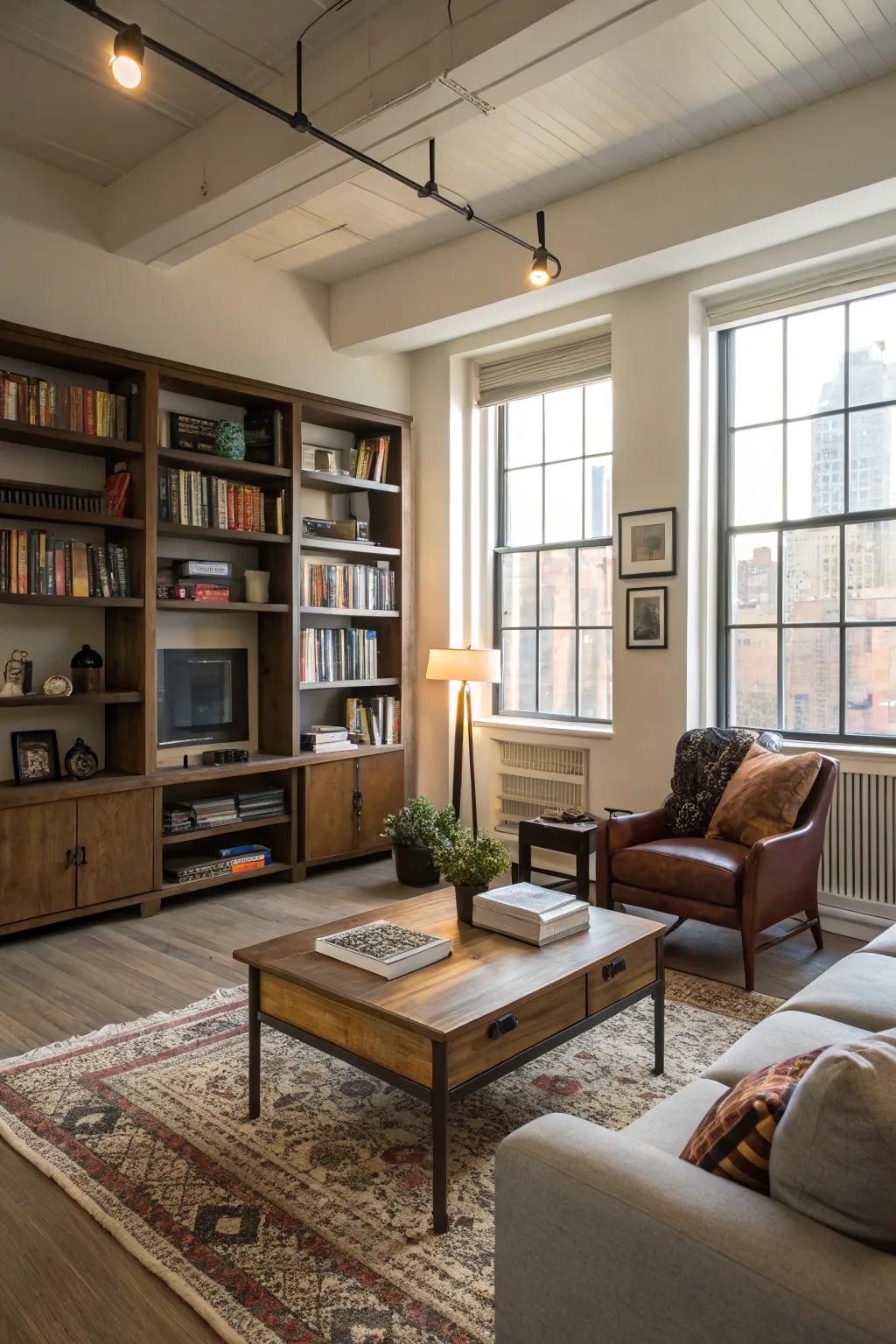 Useful spaces created for both aesthetics and functionality.