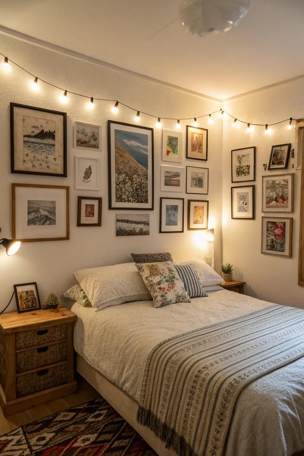 Wall decor infuses character and charm.