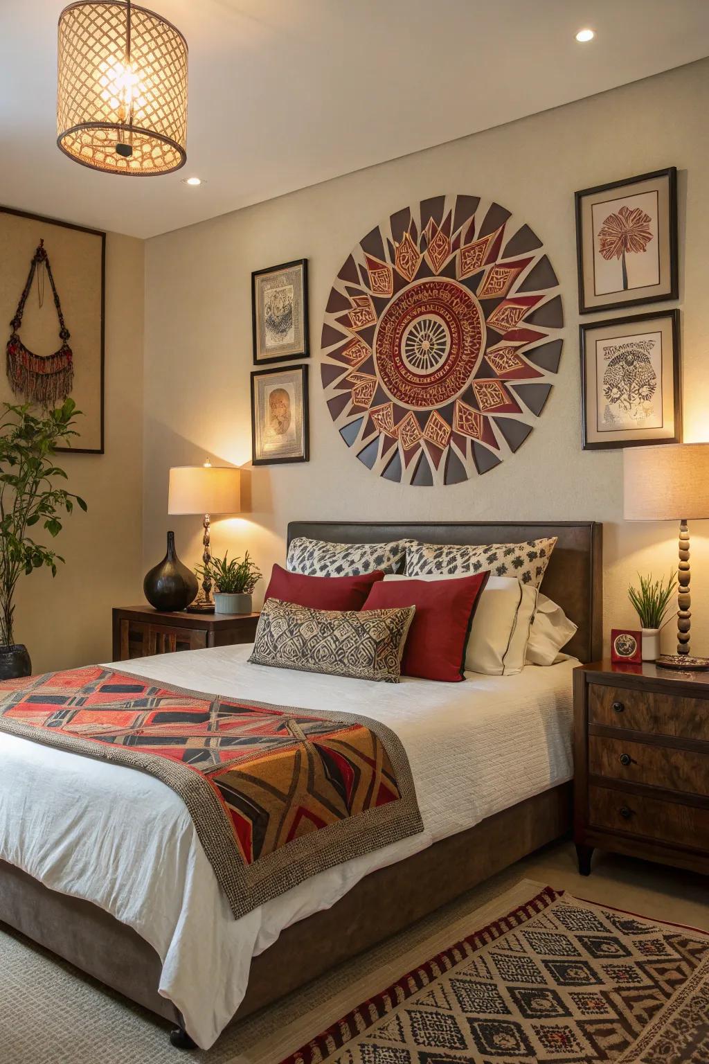 Art and decor inject personality and interest into your bedroom.