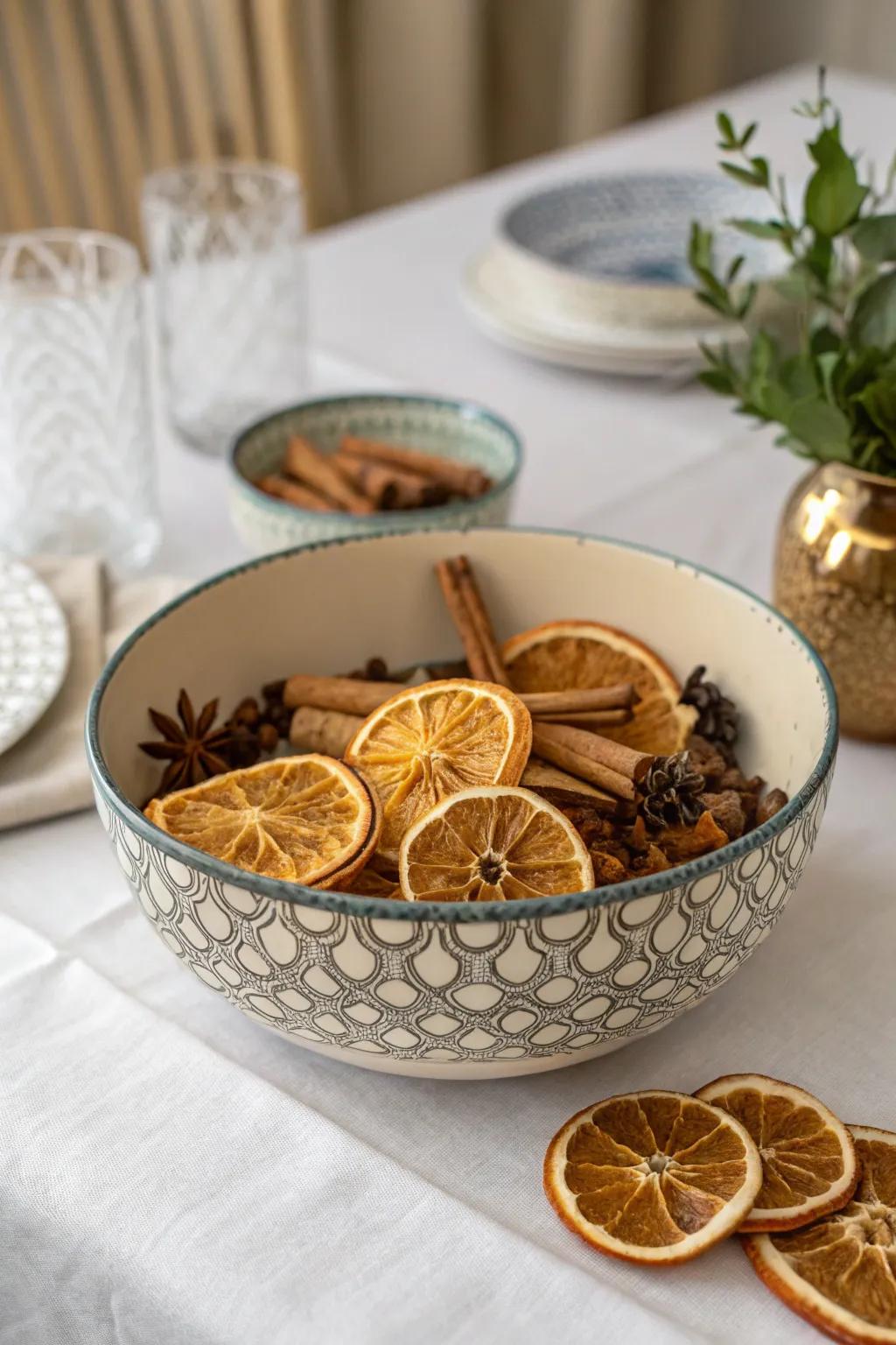 A lively fragrance arrangement that functions as a beautiful and fragrant centerpiece.