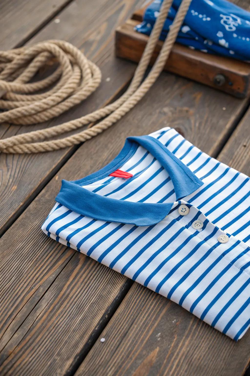 Seafaring garments are both stylish and sea-appropriate.