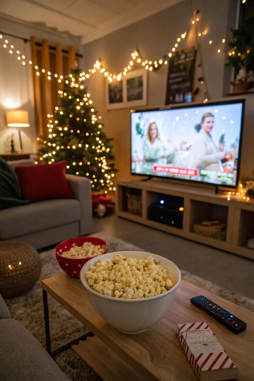 A snug setting for a delightful festive film extravaganza.
