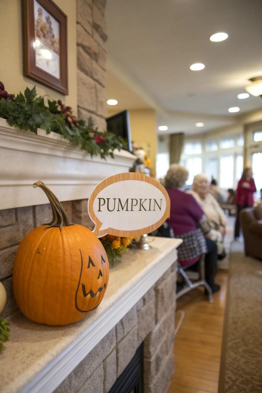 An utterance cloud lends a voice to this pumpkin.