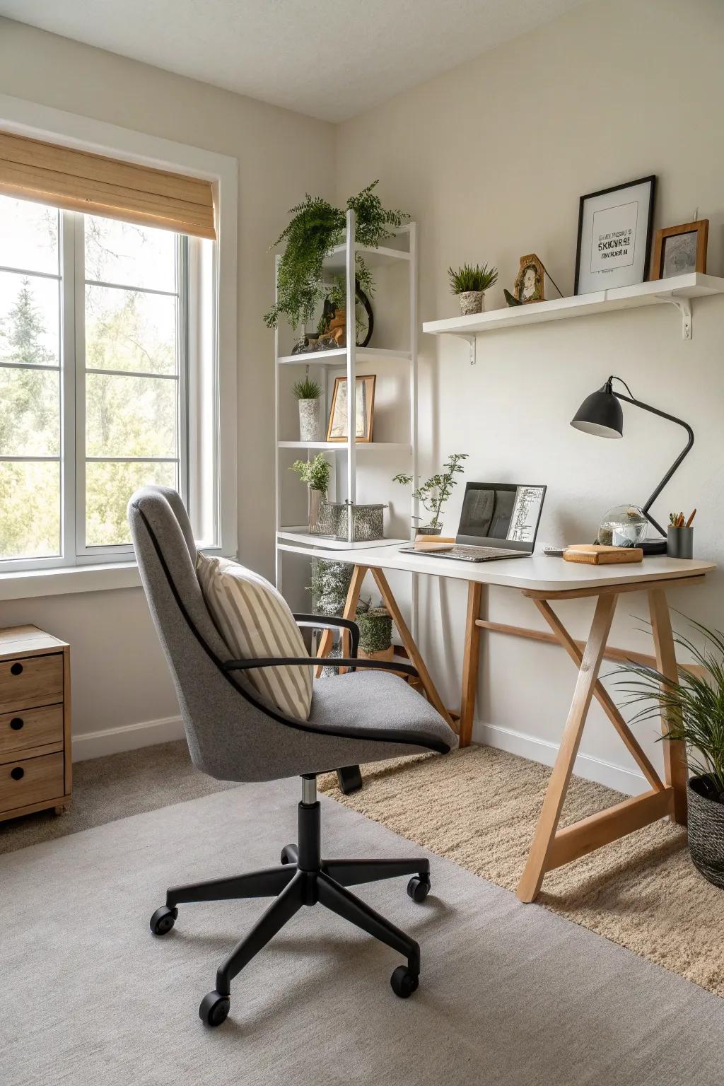 Prioritize comfort with ergonomically designed office furnishings.