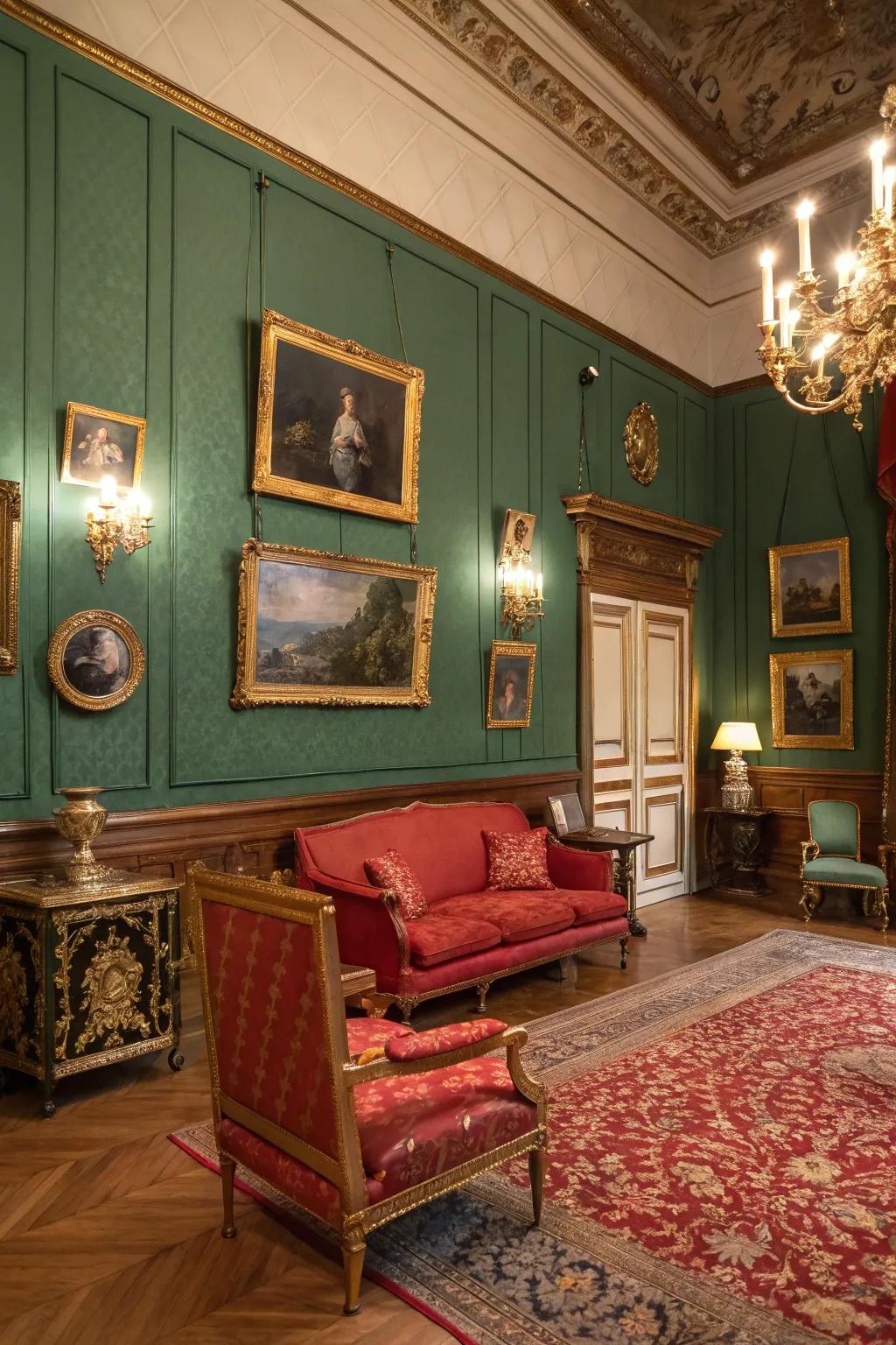 Traditional color palettes deliver a historic sentiment.