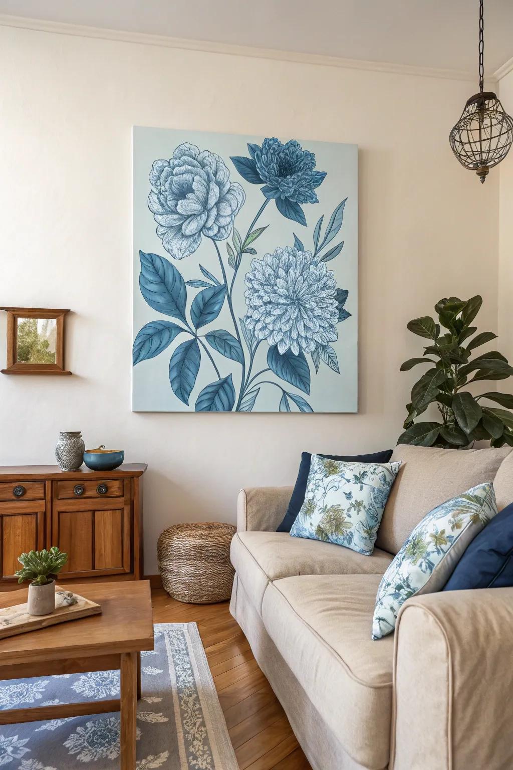 Single-tone flowers present a daring yet unified appearance.