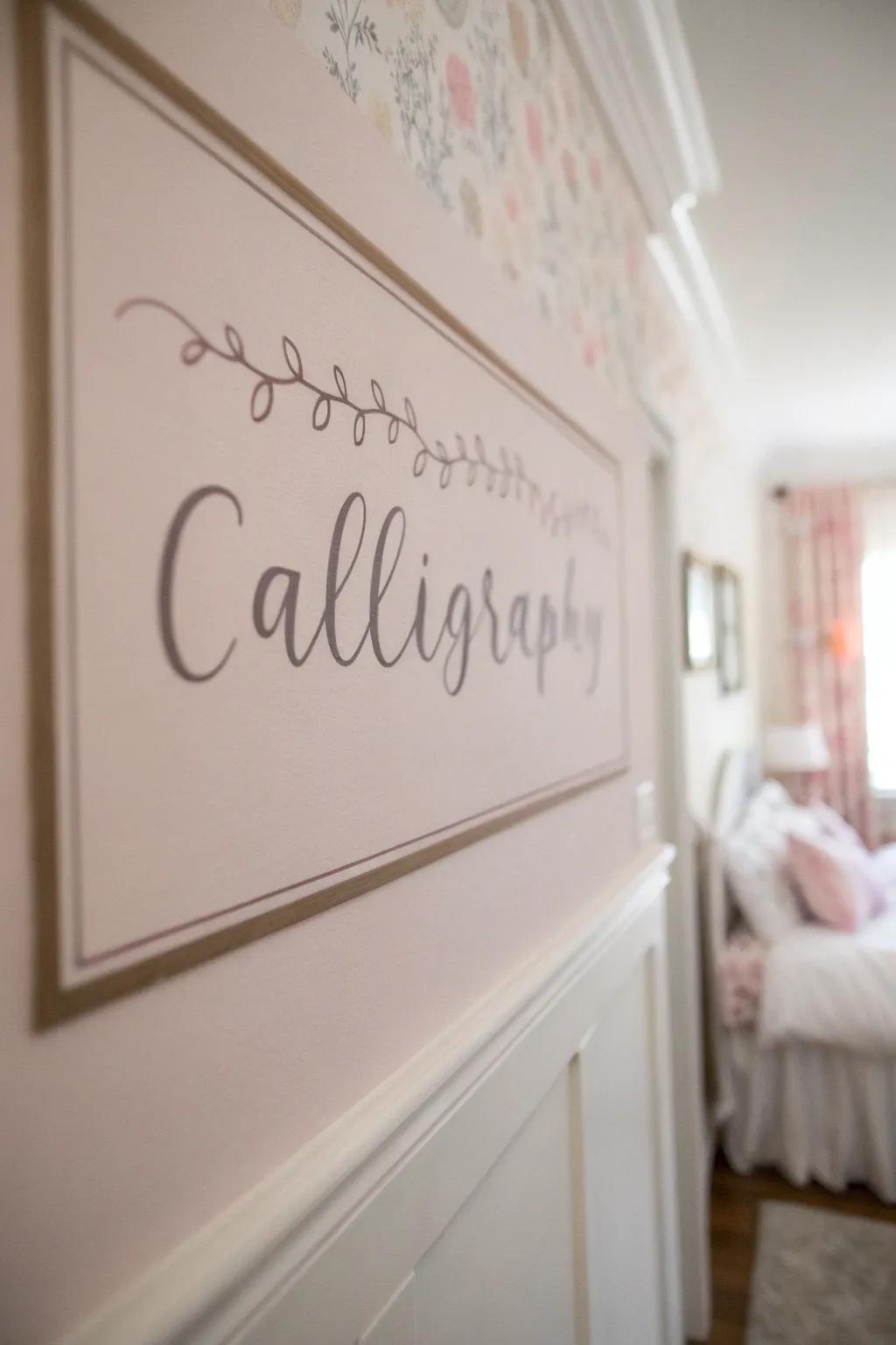 Inspire through a script and penmanship border.