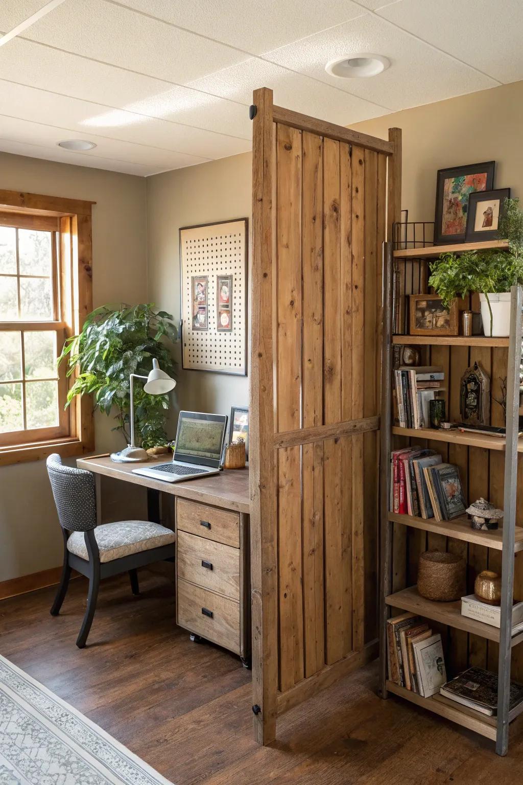 DIY dividers impart a personal touch to any space.