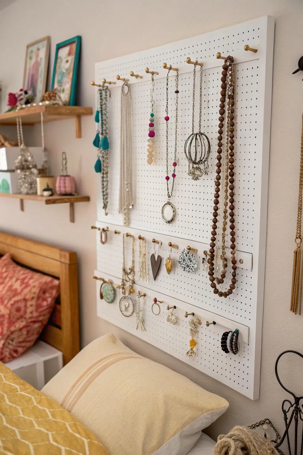 Show off your jewelry with flair and organization.