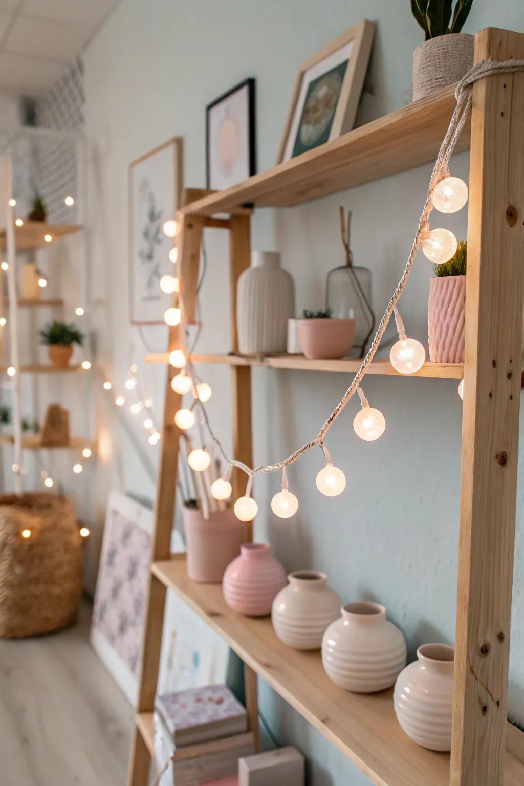 Illuminate your ingenuity with a dash of rose enchantment. ✨ #CreativeSpaceInspo #ScandiBohoElegance